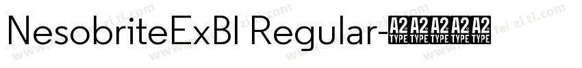 NesobriteExBl Regular字体转换